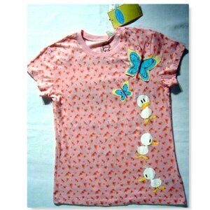 Y2K JUST JIMMY Jim Benton T Shirt Pink Some Chicks Got It NOS Jr Junior Sizes